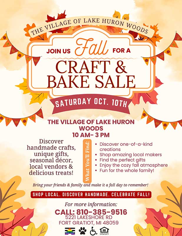 Craft and Bake Sale flier image