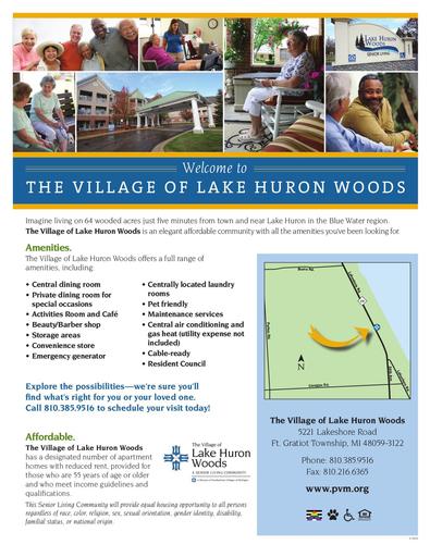 PVM The Village of Lake Huron Woods Sales Flier