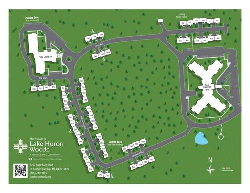 The Village of Lake Huron Woods Campus Map