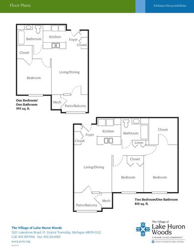 Lake Huron Woods Floorplans and Prices